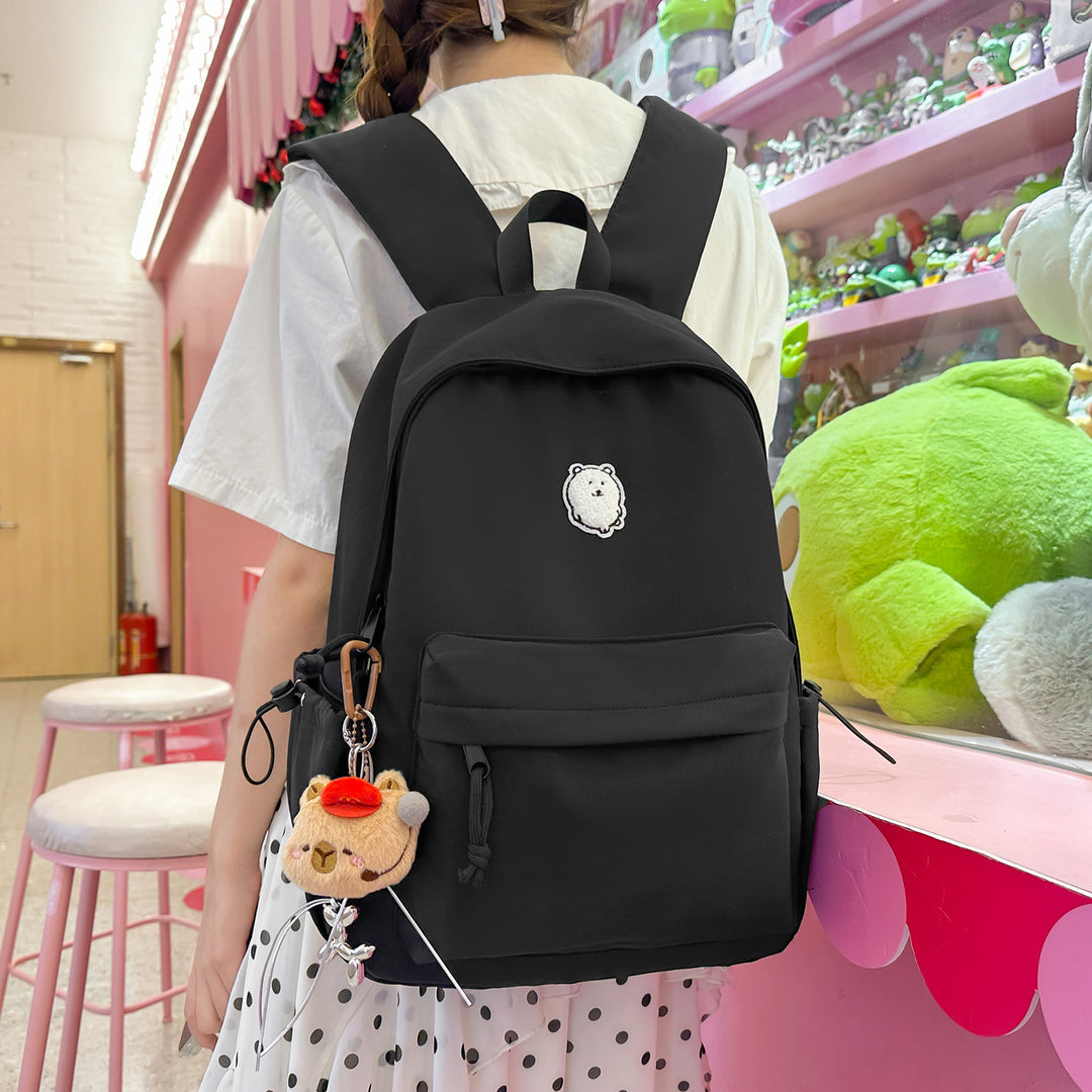 Casual Lightweight Backpack with Cute Character Charm Stornfield