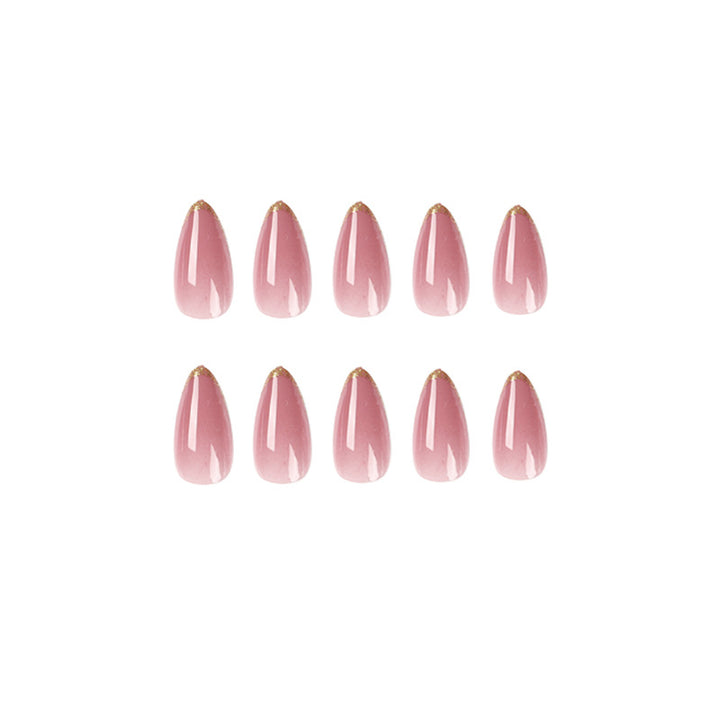 Artful Stiletto Nails with Gold Decoration Stornfield