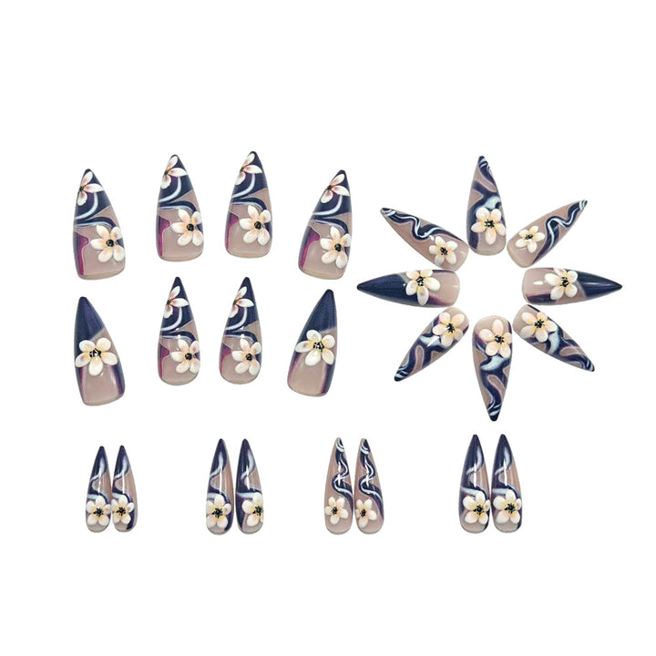 Extravagant Art Nails with Floral Design Stornfield