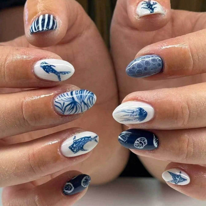 Ocean-Themed Nail Art Kit