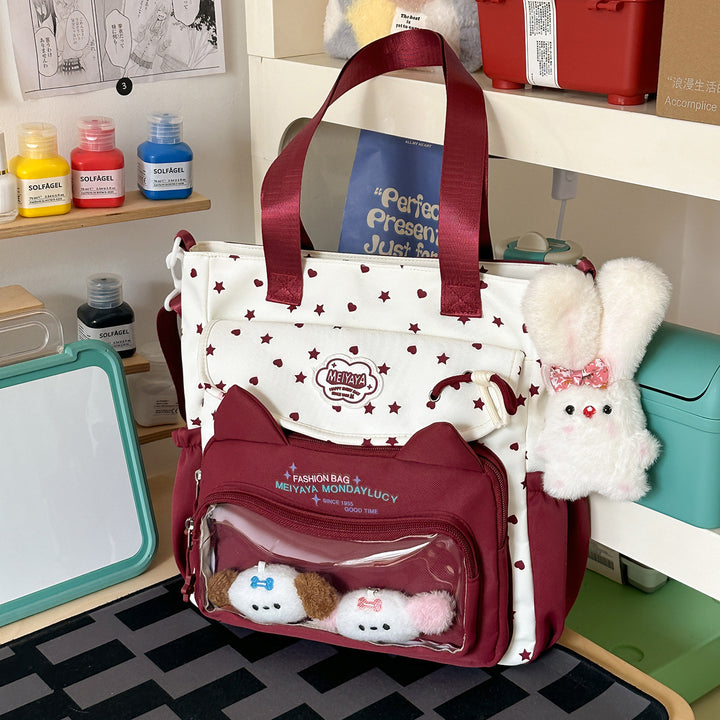 Stylish Water-Resistant Star-Patterned Backpack Stornfield