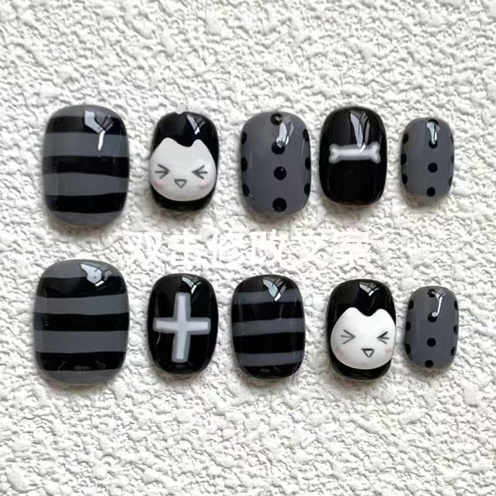 Artistic Heart Pattern Nail Art Extensions Stornfield