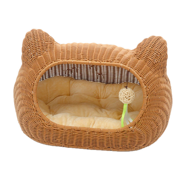 Cozy cat basket with ear design Stornfield