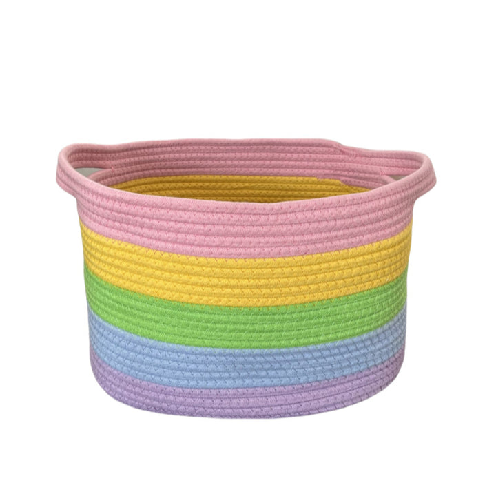 Women's storage basket with colorful stripes Stornfield