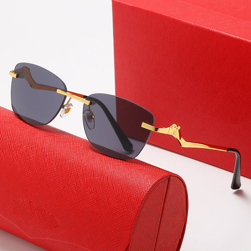 Women's fashionable sunglasses with asymmetrical frame and comfortable nose pads Stornfield