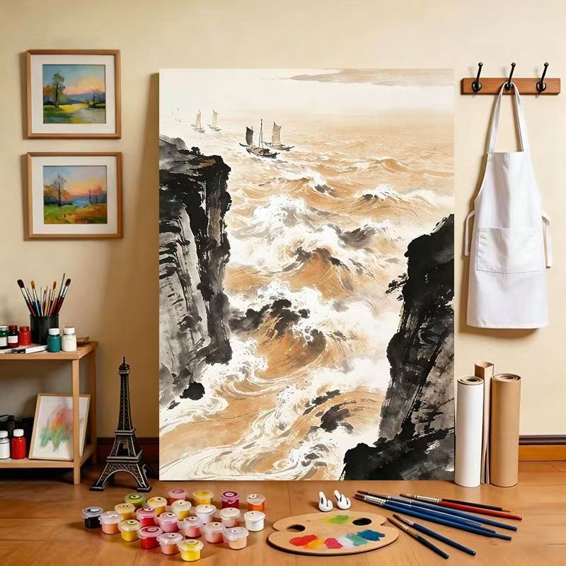 Scenic River Canvas Art Print Stornfield