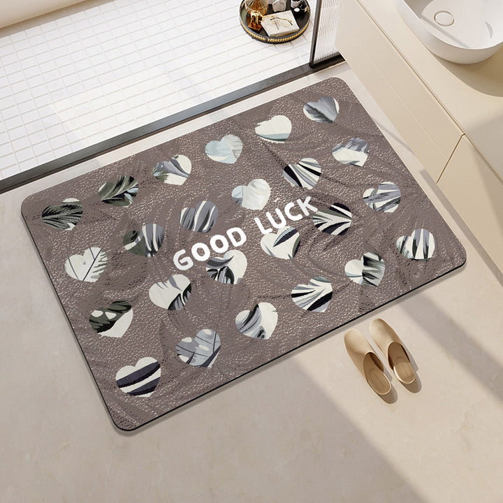 Decorative Motivational Bath Mat Stornfield