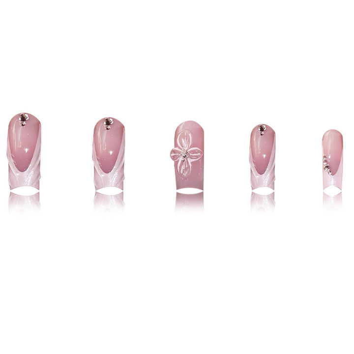 Elegant Floral Press-On Nail Art Stornfield