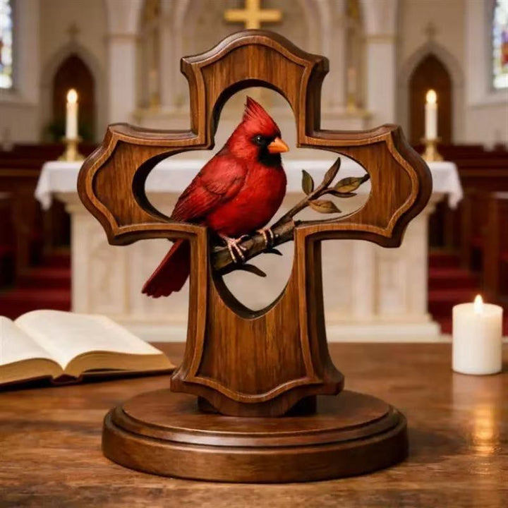 Decorative cross figure with Cardinal Stornfield
