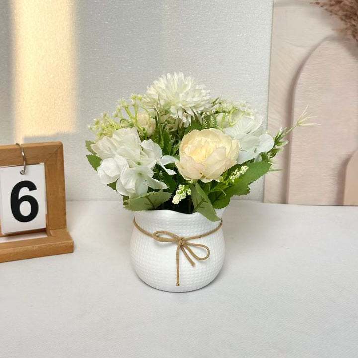 Artificial Orchid Plant Arrangement for Home Decor