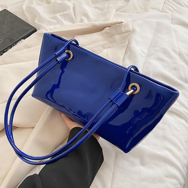Glossy Patent Leather Handbag