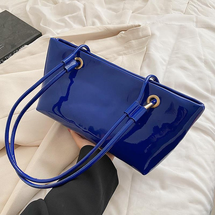 Glossy Patent Leather Handbag