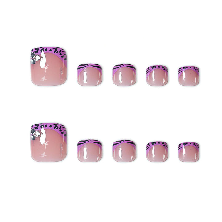 Decorative Nail Art Extensions with Gem Accents Stornfield