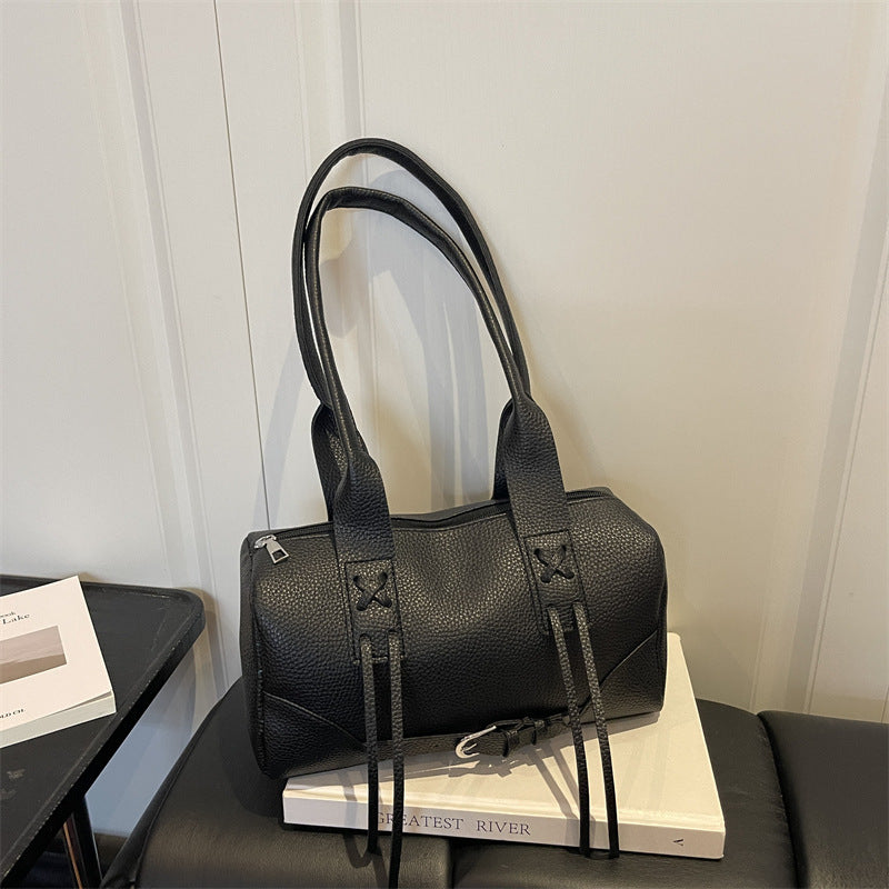 Modern Textured Handheld Satchel