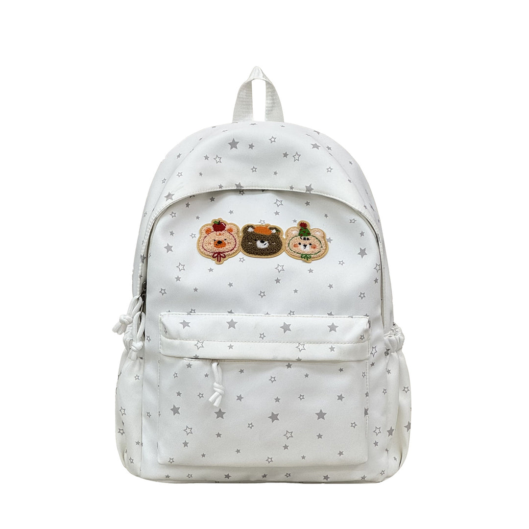 Fun-Themed Embroidered Character Backpack Stornfield