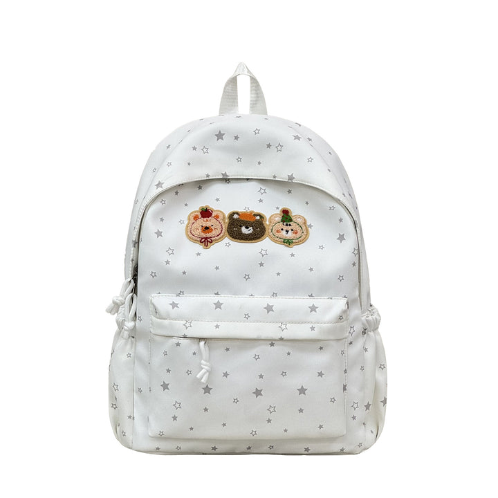 Fun-Themed Embroidered Character Backpack Stornfield