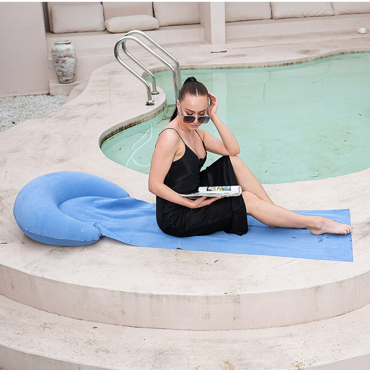 Women Inflatable Relax Lounge Chair with Integrated Headrest Stornfield
