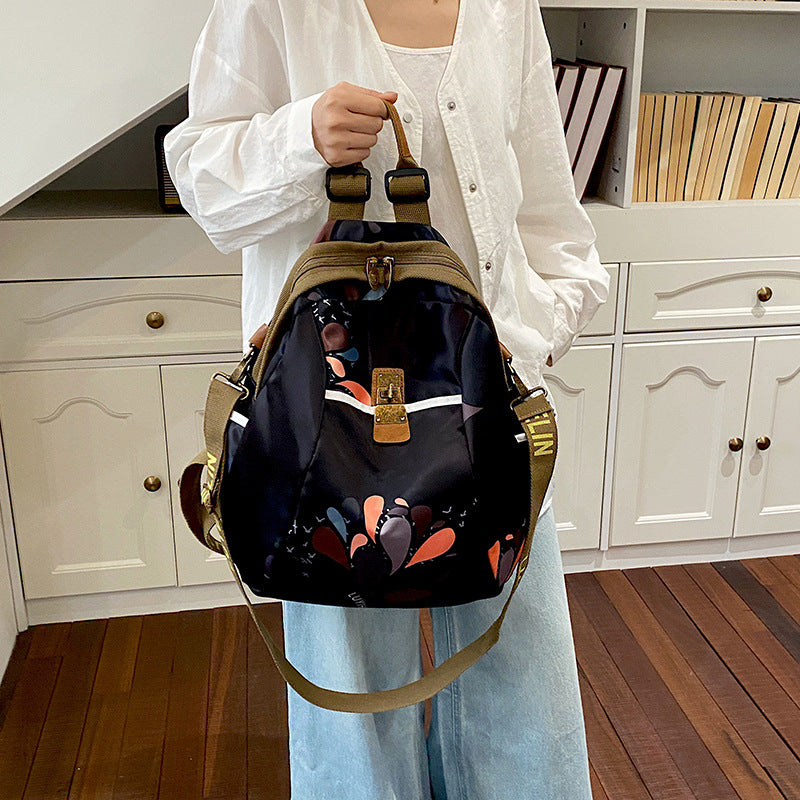 Artistic Floral Drawstring Backpack Stornfield