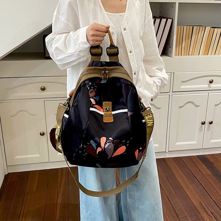 Artistic Floral Drawstring Backpack Stornfield