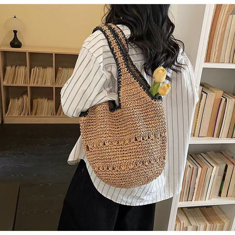 Woven Natural Material Handbag with Minimalist Structure Stornfield
