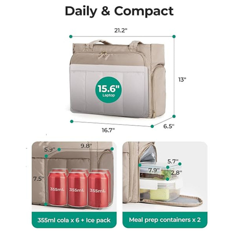 Multifunctional cooler bag with practically arranged compartments Stornfield