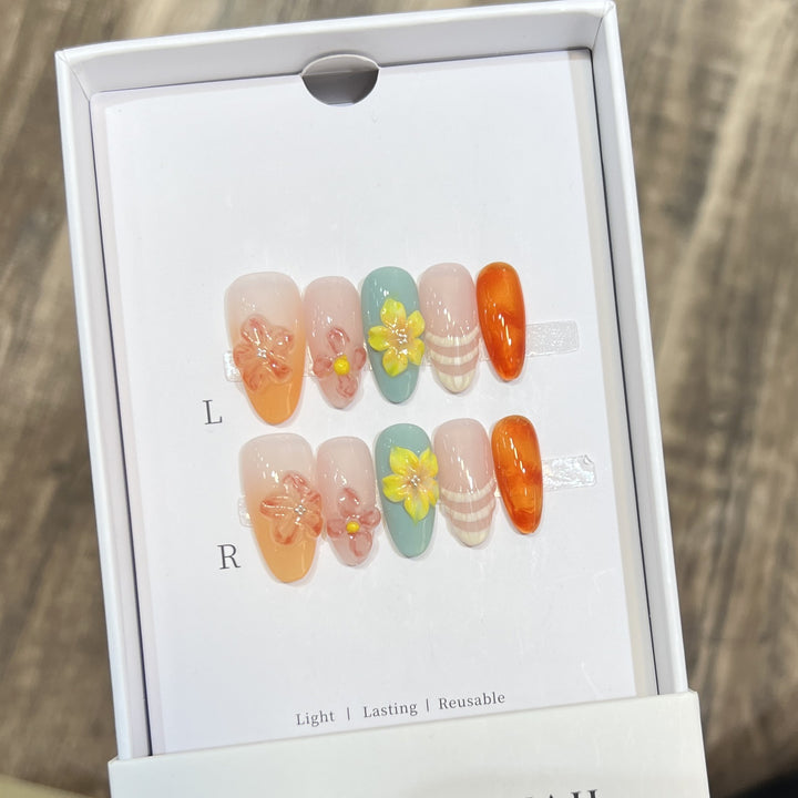 Reusable Press-On Nail Set Stornfield