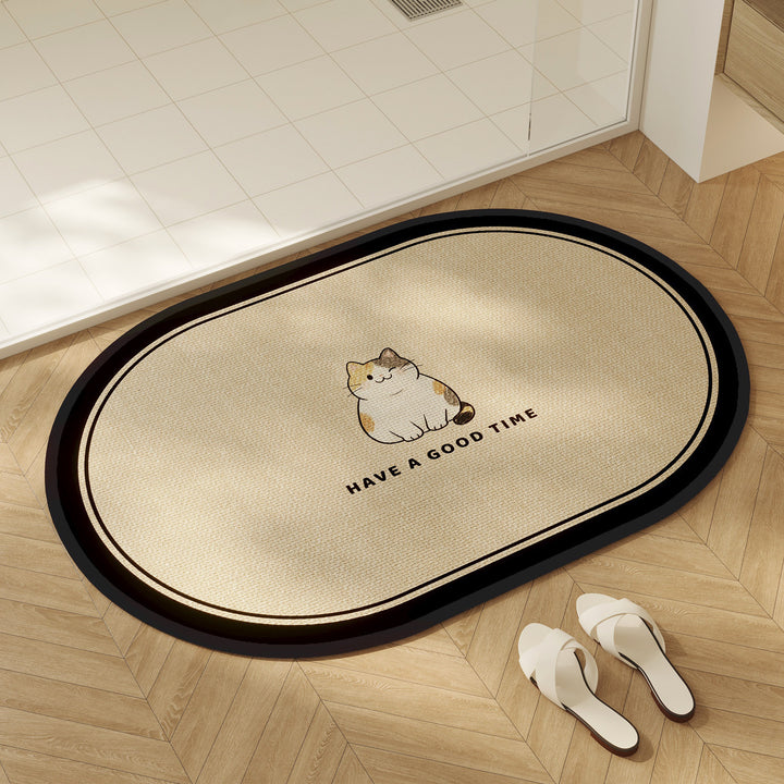 Playful Dog-Themed Area Mat