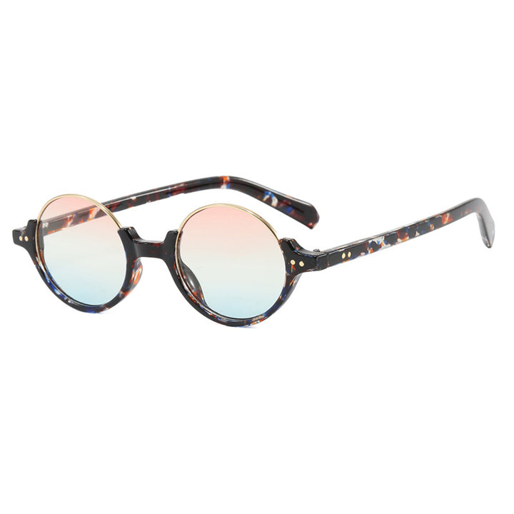 Women's round sunglasses with elegant plastic frame Stornfield