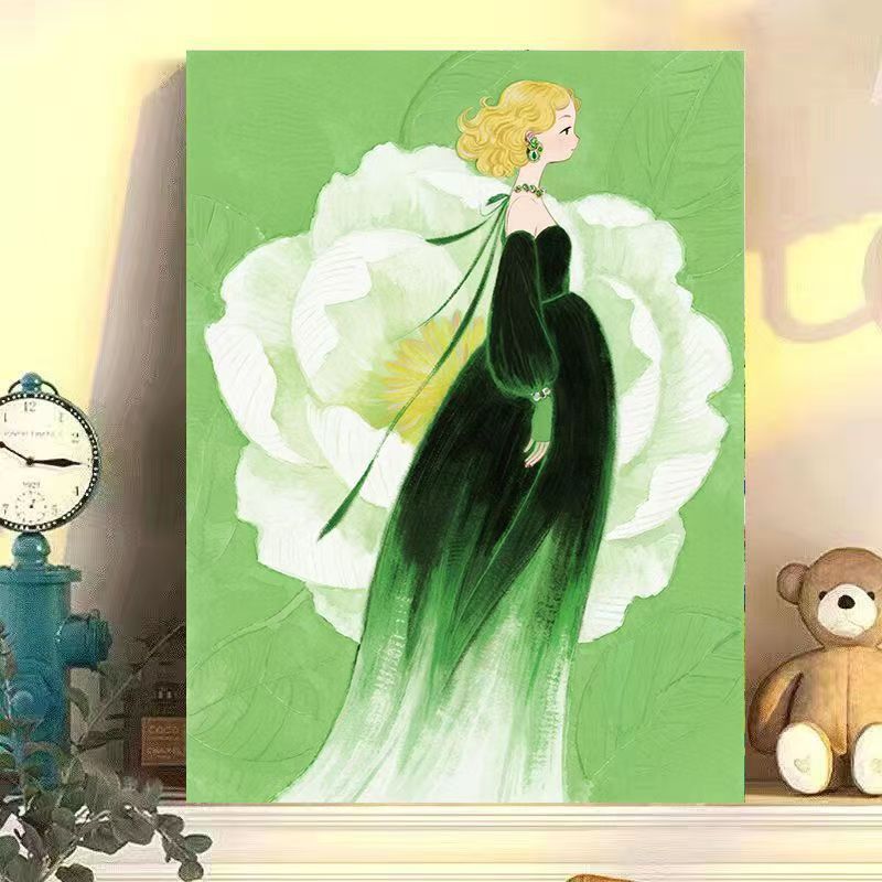 Artistic Floral Illustration Canvas Artwork Stornfield