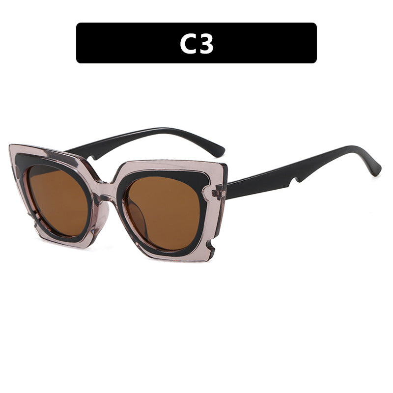Women's oversized sunglasses with extravagant frame and UV protection Stornfield