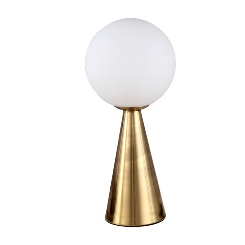 Modern Minimalist Table Lamp with Globular Shade