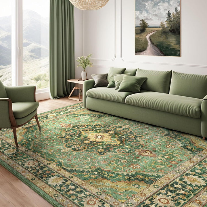Vintage-Inspired Rustic Area Rug
