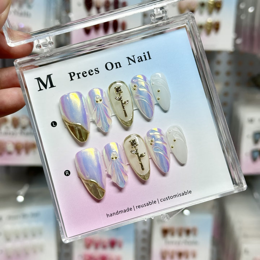 Artistic Reusable Press-On Nail Set