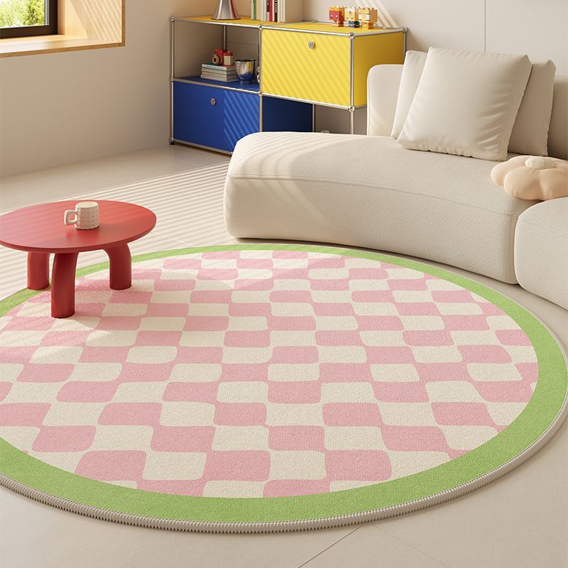 Circular Geometric Area Rug