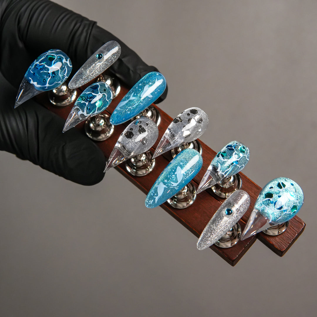 Luxurious Artistic Stiletto Press-On Nail Set