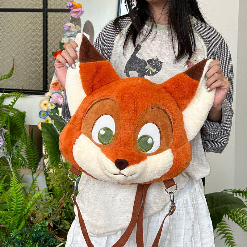 Plush backpack with cute fox design Stornfield
