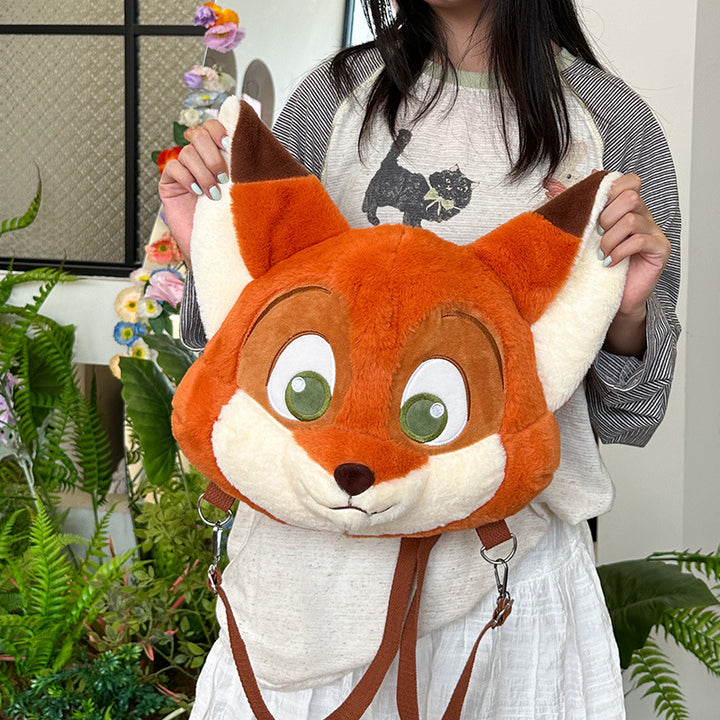 Plush backpack with cute fox design Stornfield
