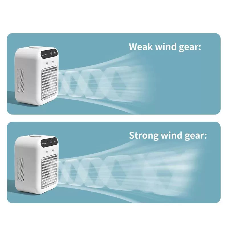 Unisex One Size Personal Desktop Evaporator Micro Cooler with Top Fill Ice Reservoir Adjustable Multi-Angle Air Outlets Whisper Quiet USB Fan Stornfield