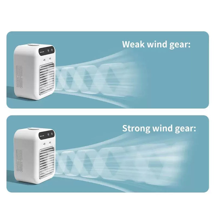 Unisex One Size Personal Desktop Evaporator Micro Cooler with Top Fill Ice Reservoir Adjustable Multi-Angle Air Outlets Whisper Quiet USB Fan Stornfield