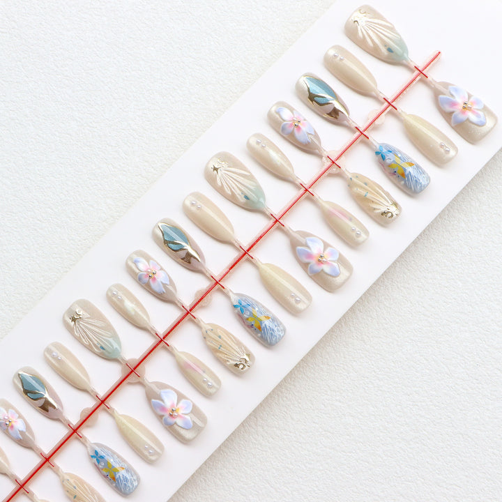 Artistic Floral Nail Design Stornfield