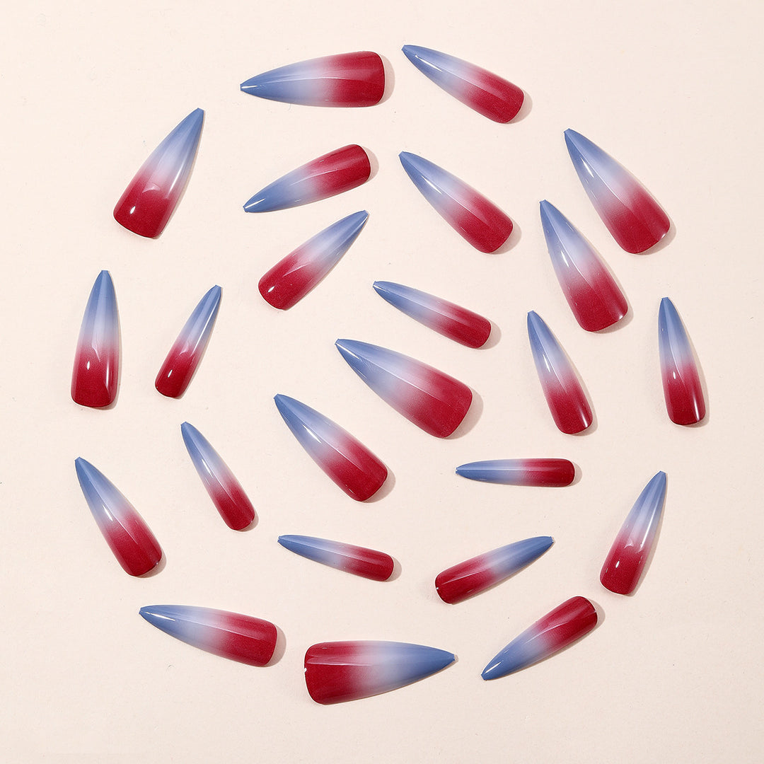 Ombré Stiletto Nail Art Extensions Stornfield