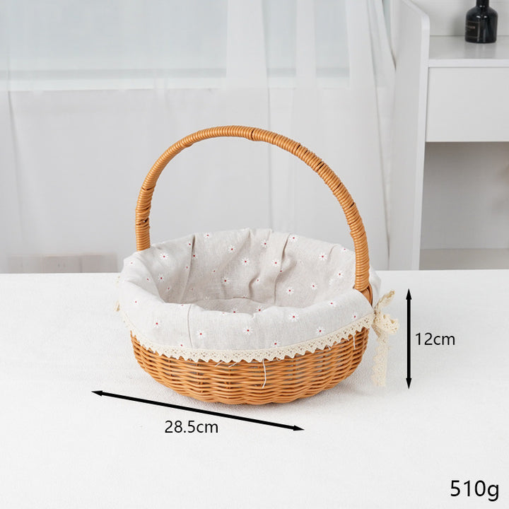 Decorative Round Woven Basket Stornfield