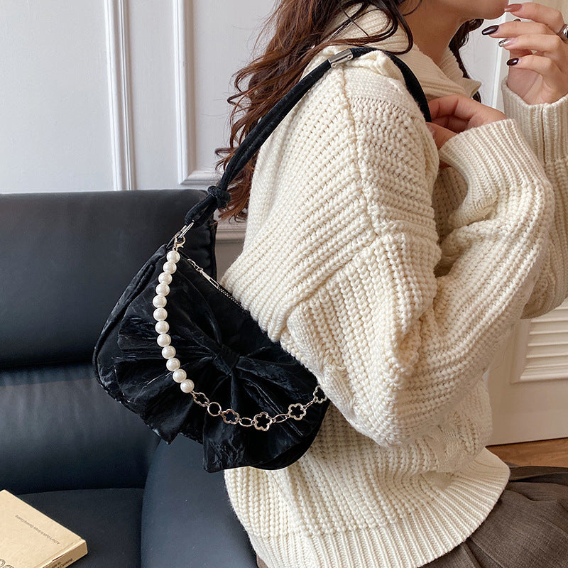 Elegant Bow-Embellished Handbag Stornfield