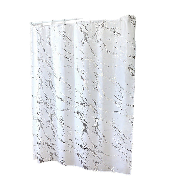 Marble Effect Waterproof Shower Curtain Stornfield