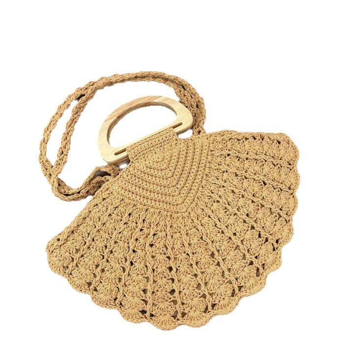 Handbag with Unique Wooden Handle Design Stornfield