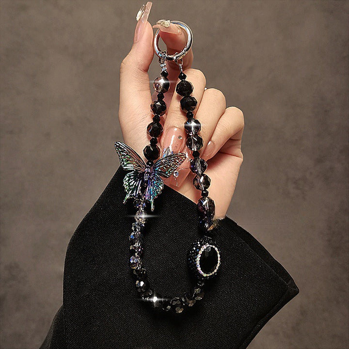 Decorative Butterfly Beaded Charm Keychain Stornfield
