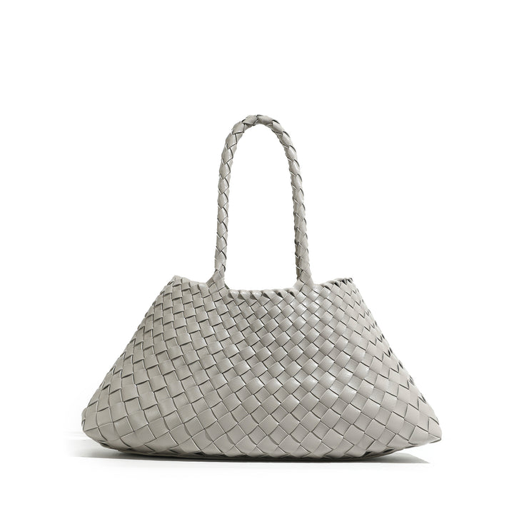 Handcrafted Woven Leather Tote Stornfield