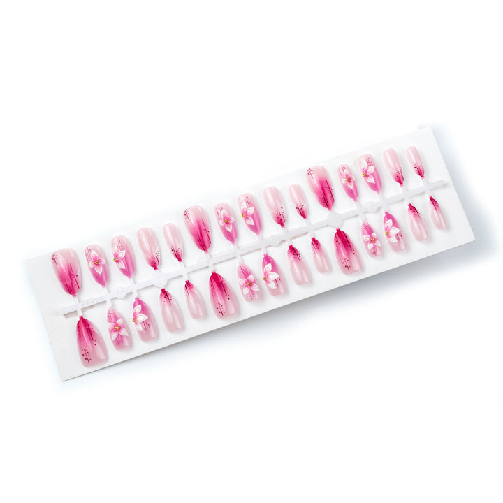 Floral-Inspired 3D Press-On Nail Art Stornfield
