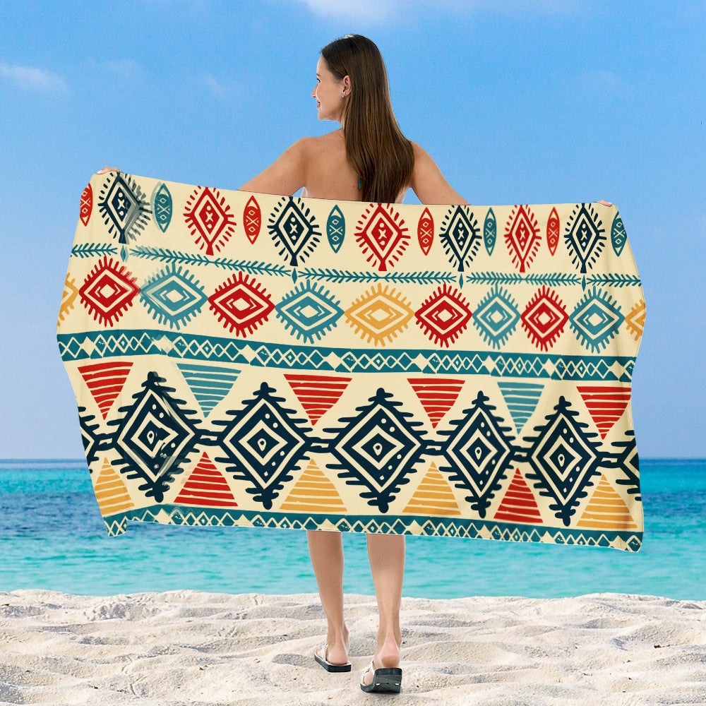 Beach towel with exclusive geometric pattern Stornfield