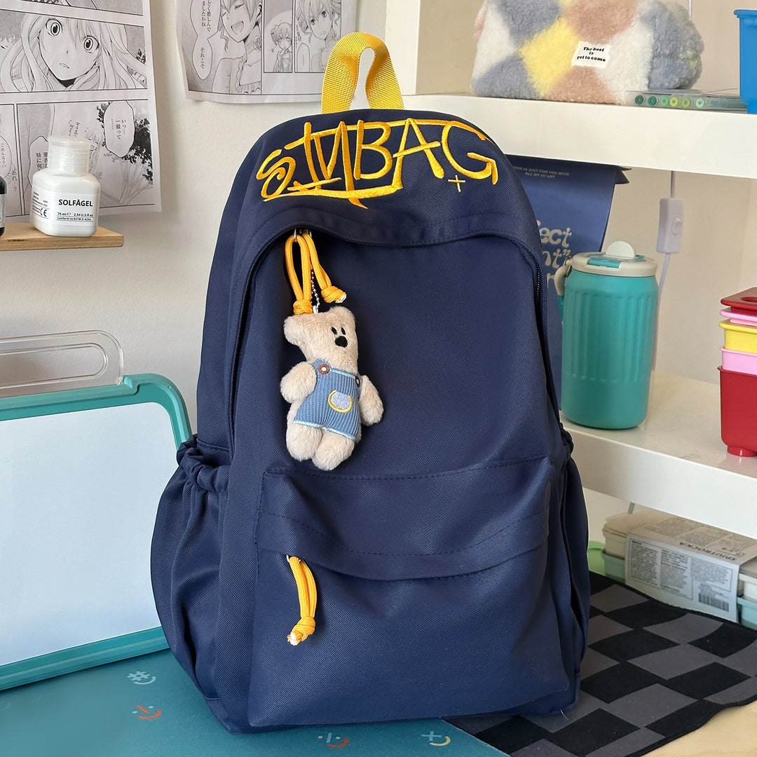Casual Backpack with Cute Plush Keychain Stornfield